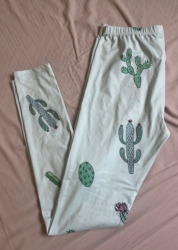 Acik yesil desenli tayt - Görsel 2