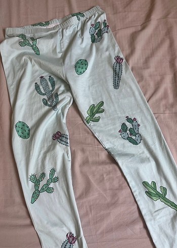 Acik yesil desenli tayt - Görsel 3