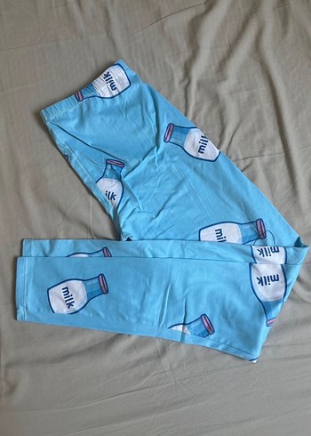 Milk Mavi Desenli Kadın Tayt - Görsel 2