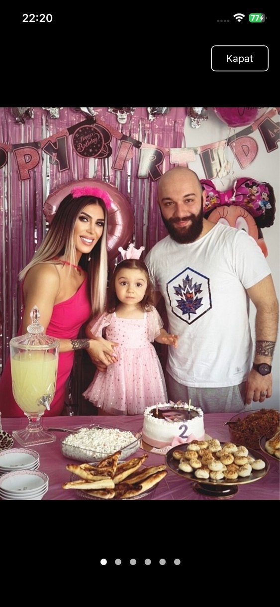 Pembe Uzun Kokteyl Elbisesi Tüylü Detaylı - Görsel 3