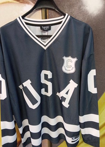 Gri Baskılı Uzun Kollu Erkek Jersey - Görsel 5