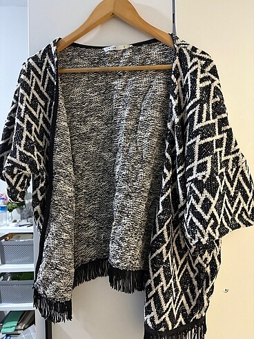 Örme Püsküllü Kimono