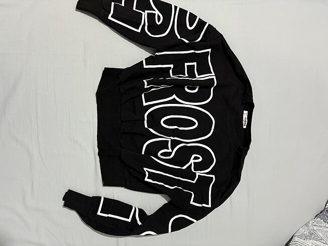 s Beden Siyah Crop Sweatshirt