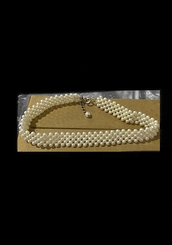 İnci choker kolye