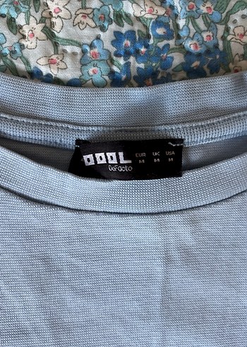 Defacto Mavi Kısa Kollu crop