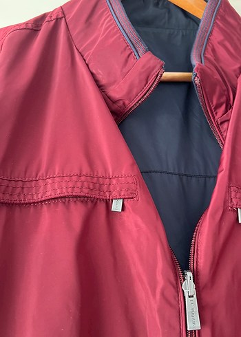 xl Beden Bordo Ve Lacivert Çift Taraflı Fermuarlı Erkek ceket