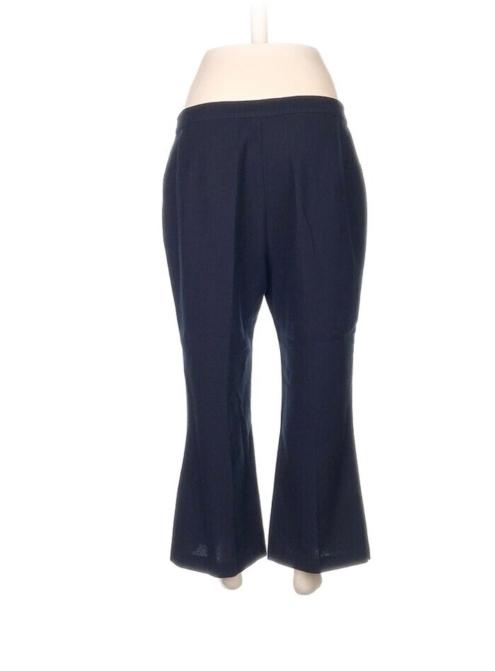 Lacivert Pilili Kadın Ofis Pantolonu - Görsel 3