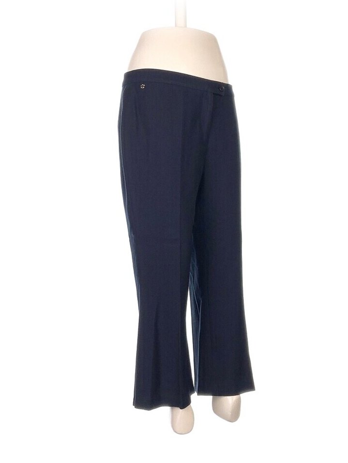 Lacivert Pilili Kadın Ofis Pantolonu - Görsel 2