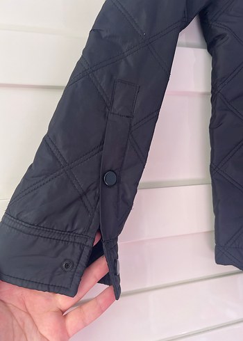 Kadın Siyah Kapitone Biker Ceket - Görsel 3