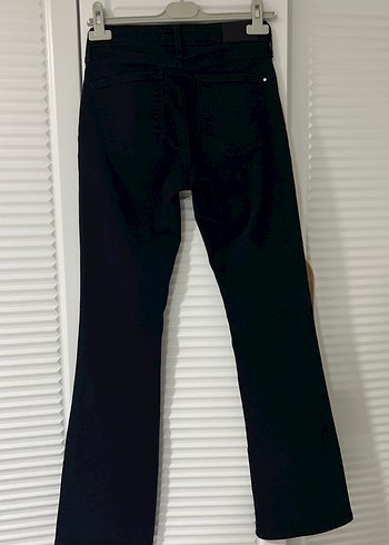 Siyah Kadın Midi Boy Regular Fit Jean - Görsel 3