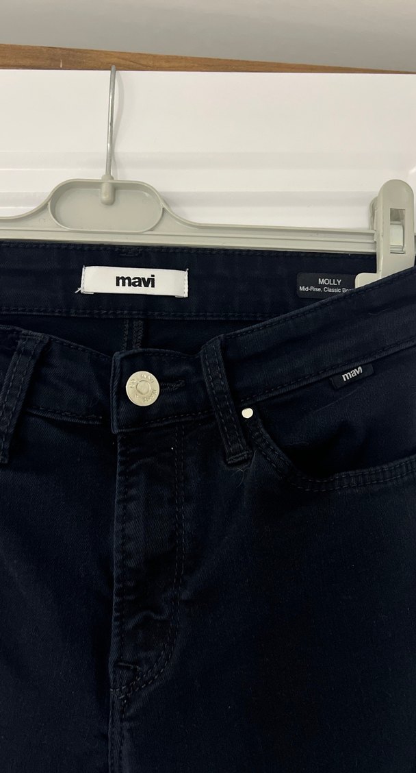 Siyah Kadın Midi Boy Regular Fit Jean - Görsel 2