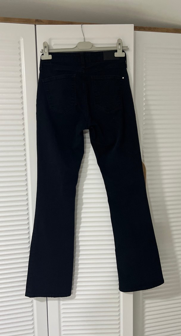 Siyah Kadın Midi Boy Regular Fit Jean - Görsel 3