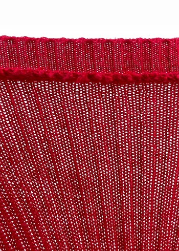 Bordo Uzun Kollu Triko Kadın Elbise - Görsel 4