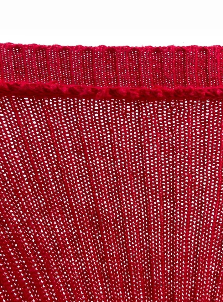 Bordo Uzun Kollu Triko Kadın Elbise - Görsel 4