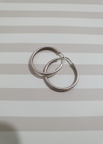 Sterling silver Gümüş halka küpe