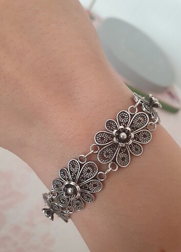 Sterling silver Telkari Gümüş bileklik 