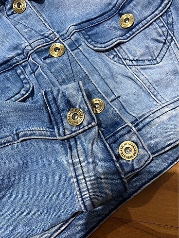 s Beden Denim kot crop ceket
