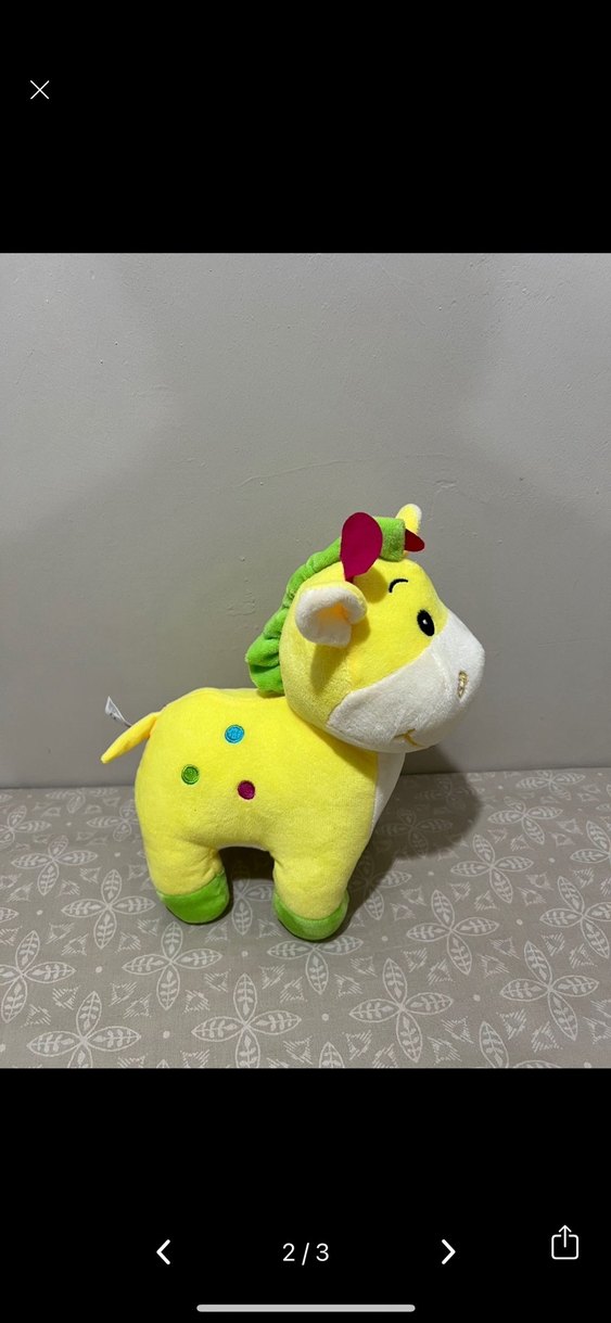 Renkli Sarı Peluş Oyuncak - Görsel 2