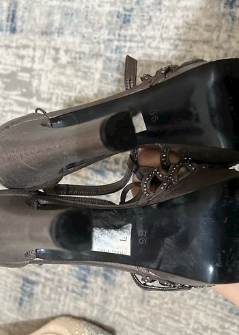 Gri Platform Topuklu Kadın Ayakkabı - Görsel 3