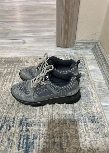 Gri Desenli Bağcıklı Kadın Spor Ayakkabı - Görsel 2