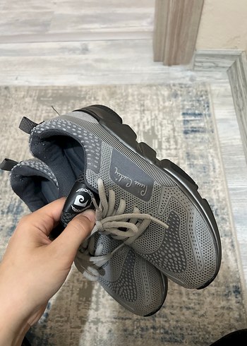 Gri Desenli Bağcıklı Kadın Spor Ayakkabı - Görsel 3