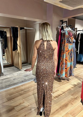 Payetli Uzun Abiye Elbise - Görsel 2