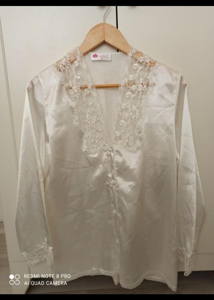 Saten pijama takımı - Görsel 2