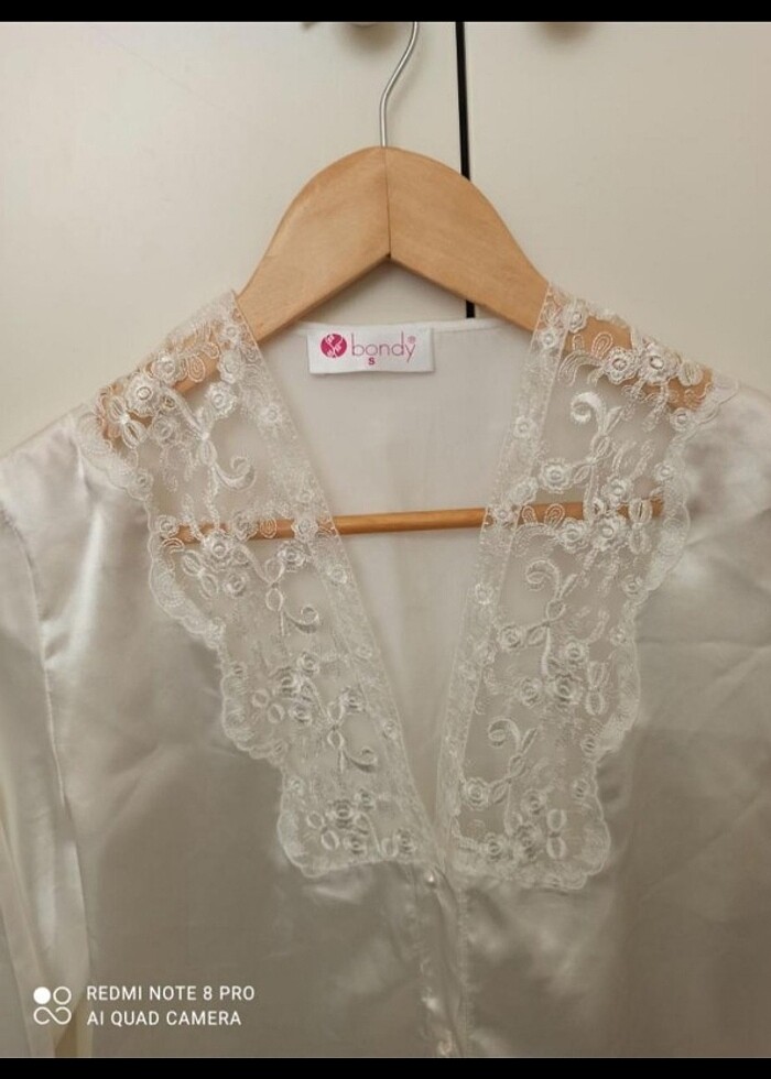 Saten pijama takımı - Görsel 5