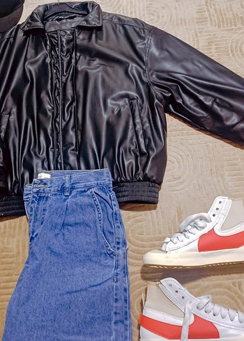 Zara Deri Ceket - Görsel 2