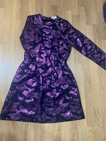 38 Beden Twist jakarlı elbise
