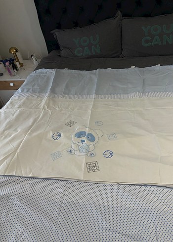 Nakışlı Mavi Çocuk fon perde - Görsel 4