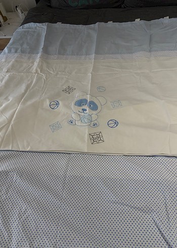 Nakışlı Mavi Çocuk fon perde - Görsel 3