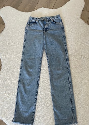 Açık mavi Normal Boy Kadın Denim Pantolon