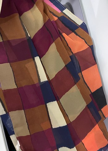 Bohem Çok Renkli Kadın Şal - Görsel 3