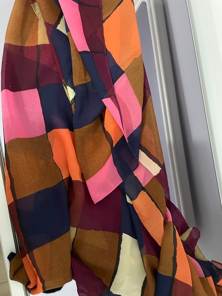 Bohem Çok Renkli Kadın Şal - Görsel 2