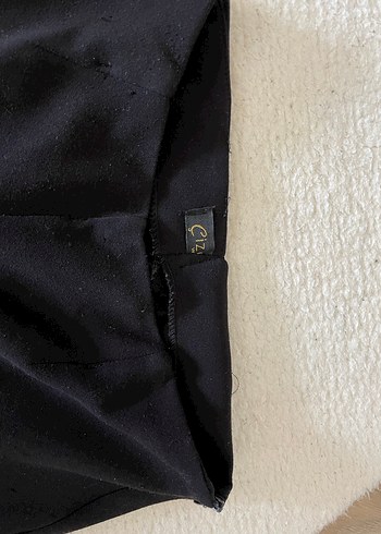 Siyah Midi Kumaş Kadın Pantolon - Görsel 4