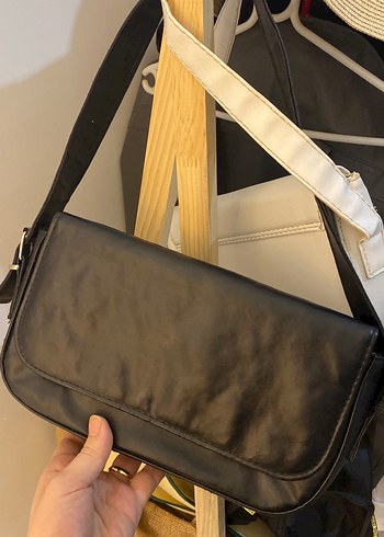 Günlük Kullanım Beyaz Tokalı Kadın Çanta - Görsel 3