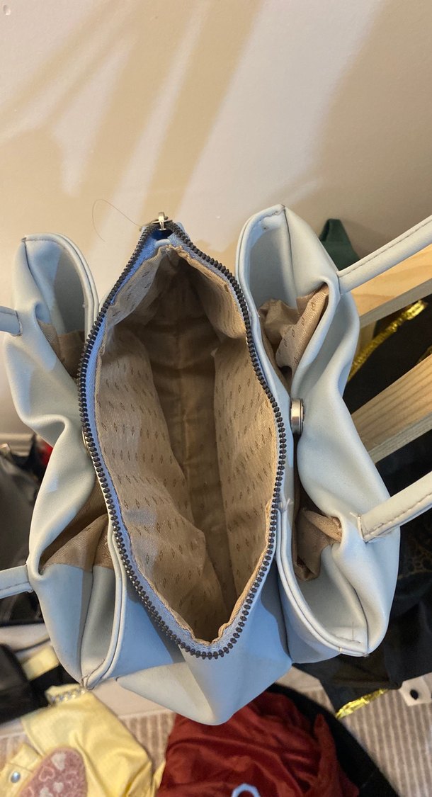 Minimalist Beyaz Deri Kadın Çanta - Görsel 3