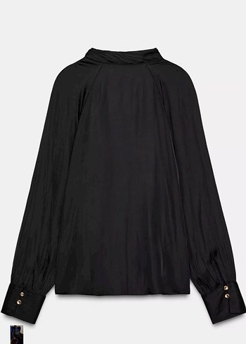 Zara kadın siyah gömlek - Görsel 2