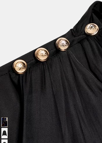 Zara kadın siyah gömlek - Görsel 3