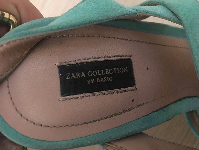 Zara turkuaz topuklu ayakkabı - Görsel 2