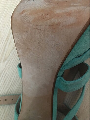 Zara turkuaz topuklu ayakkabı - Görsel 3