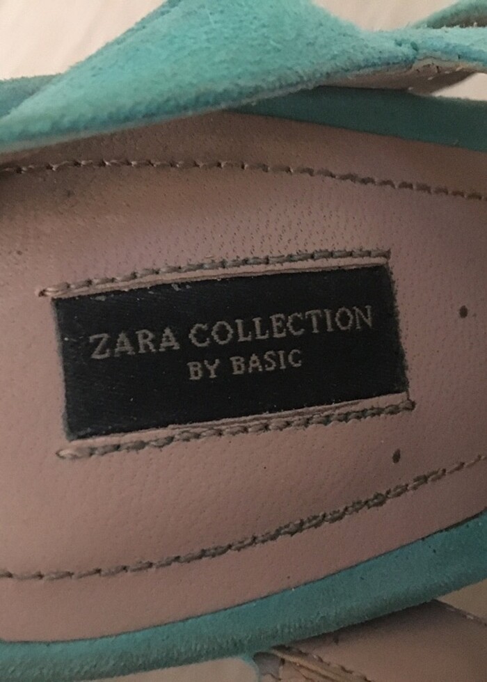 Zara turkuaz topuklu ayakkabı - Görsel 2