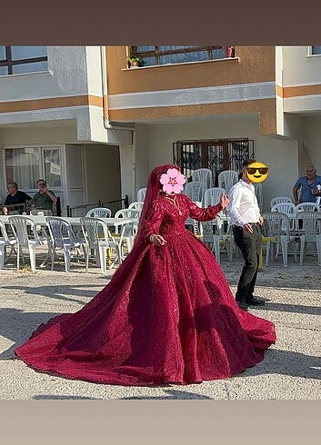 Tasarımcı Kına elbisesi