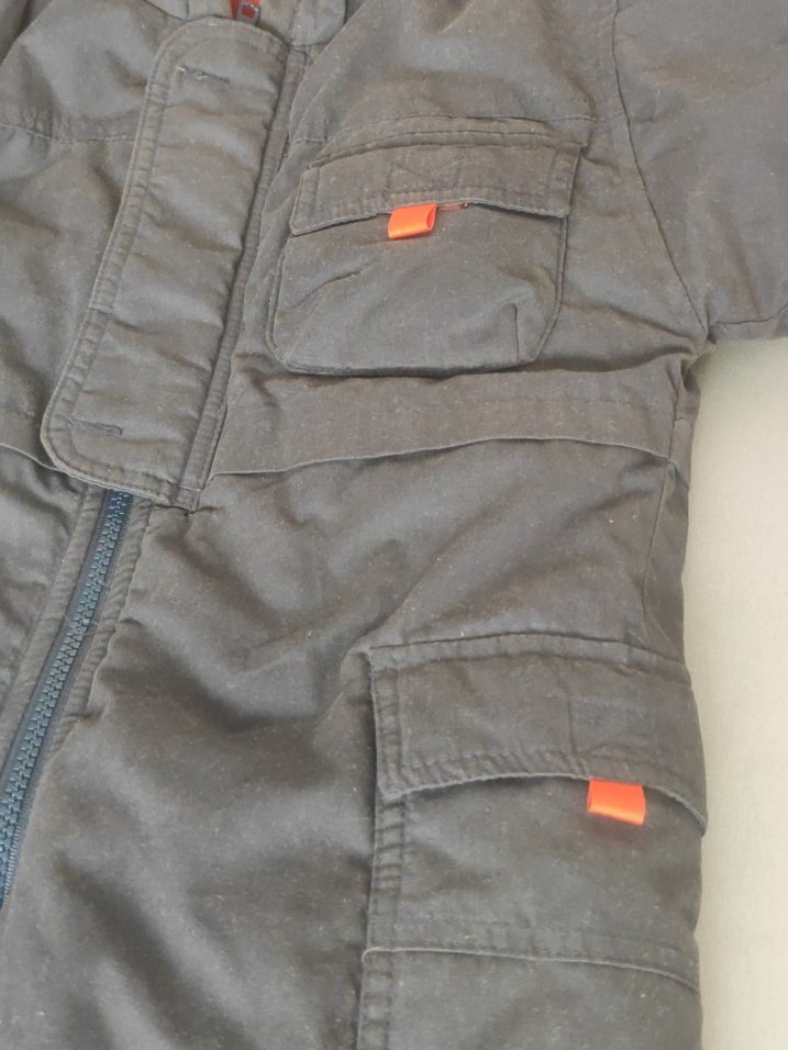 Koyu Gri Fermuarlı Tulum - Görsel 3