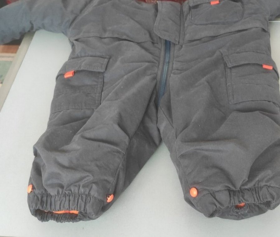 Koyu Gri Fermuarlı Tulum - Görsel 2