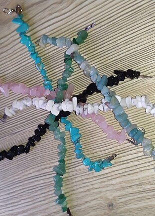 6 doğal taş bileklik 30TL