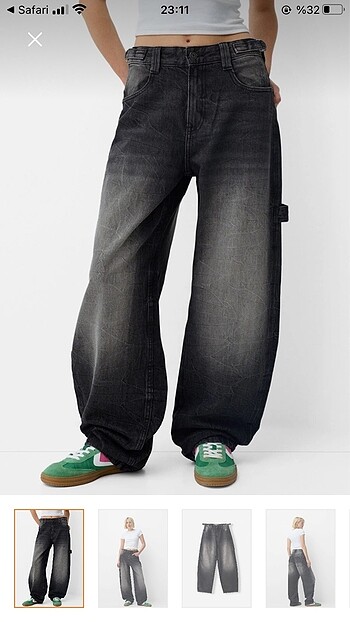 Bershka ballon fit baggy jean pantolon