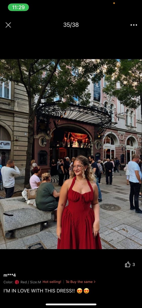 Kırmızı elbise - Görsel 5