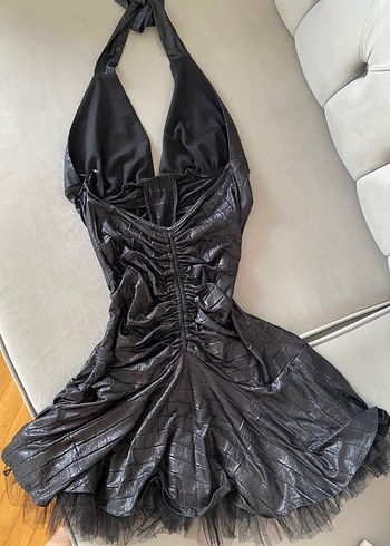 Deri gotik elbise - Görsel 5